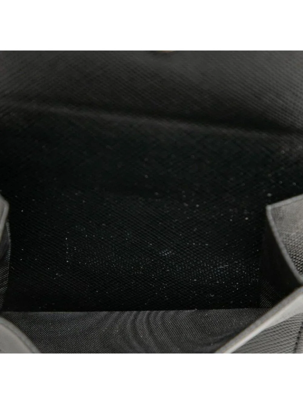 Prada Round Wallet Black Saffiano Leather